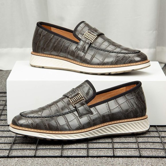 Men\'s Gray Oxford Shoes Casual Shoes for Men Casual Dress Shoes for Men main image 6